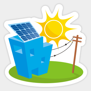 Solar House Sticker